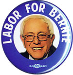 Labor for Bernie button