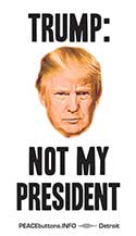 trump not my ptresident sticker