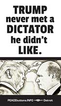 trump never met a dictator he didn't like sticker
