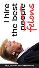 trump hires the best people felons sticker