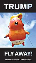 trump baby balloon blimp  sticker