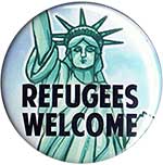 Refugees Welcome button