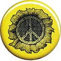 sun flower peace button