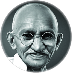 Gandhi button