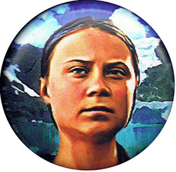 Greta Thunberg button