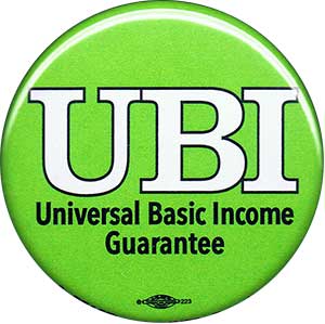 Universal Basic Income button