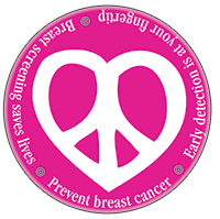 breast cancer button mirror
