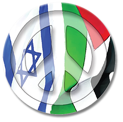 palestine israel peace button