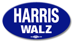 harris walz button